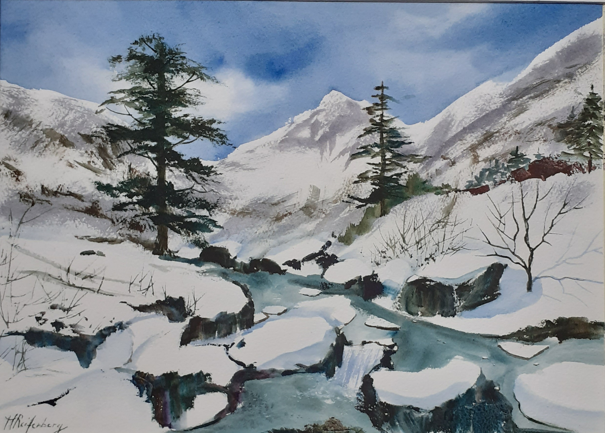 Il a neigé<br>─ 27x37cm Il a neigé